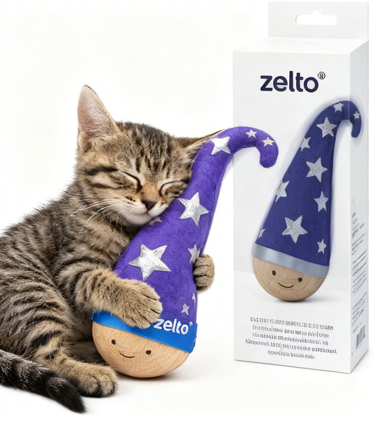 zelto® Primal Hunt Wobble Tumbler – Interactive Cat Toy with Hidden Treat Compartments | Unleash Your Kitty’s Inner Hunter, Beat Boredom & Turn Mealtime into a Game!